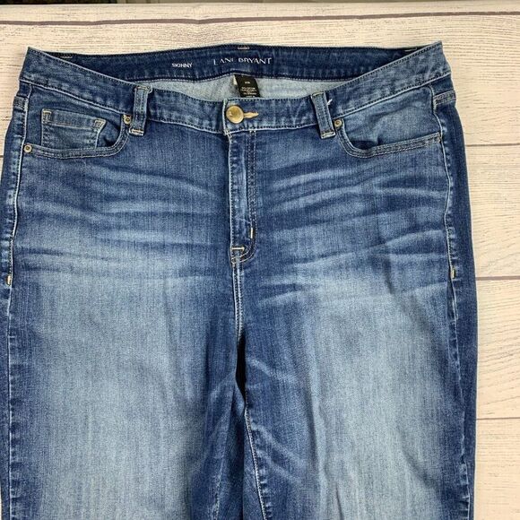 Lane Bryant Jeans sz 20 R Skinny Medium Wash Inseam 29" Stretch - Picture 3 of 11